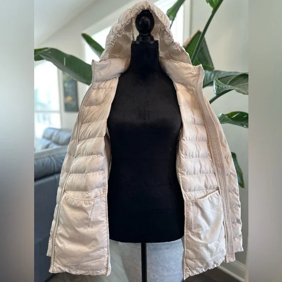 32 Degrees Ladies' Power Tech Hooded Jacket Cream Size XXL Puffer - Picture 5 of 10